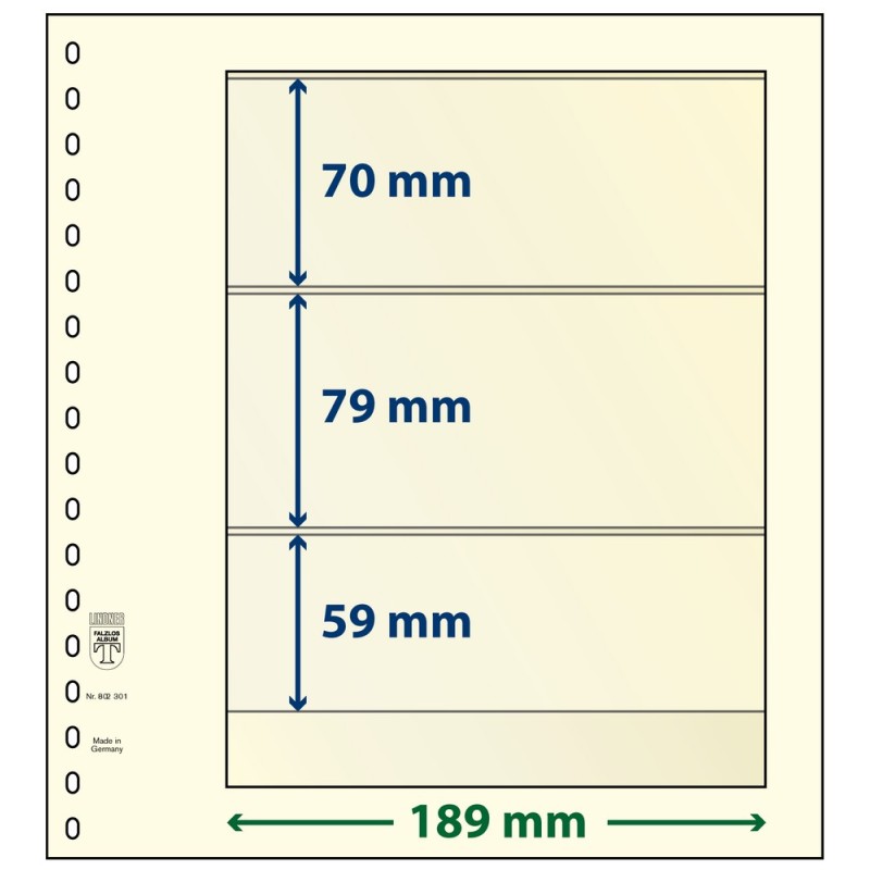 3 Pocket - Lindner T Blank Pages