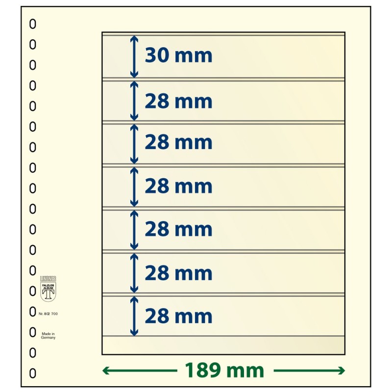 7 Pocket - Lindner T Blank Pages