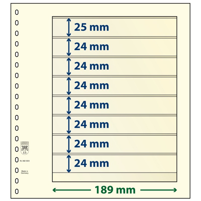 8 Pocket - Lindner T Blank Pages