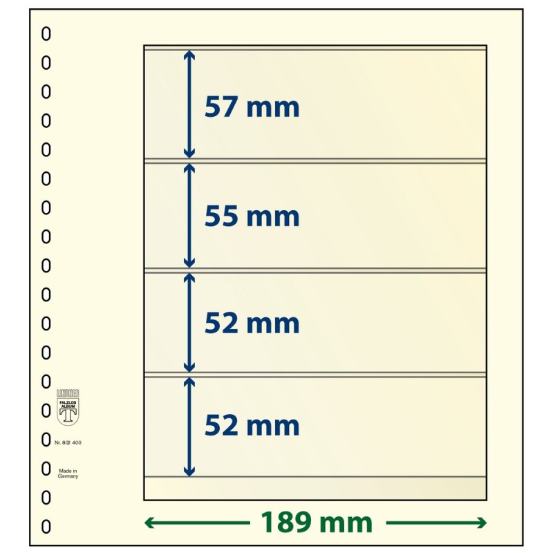 4 Pocket - Lindner T Blank Pages